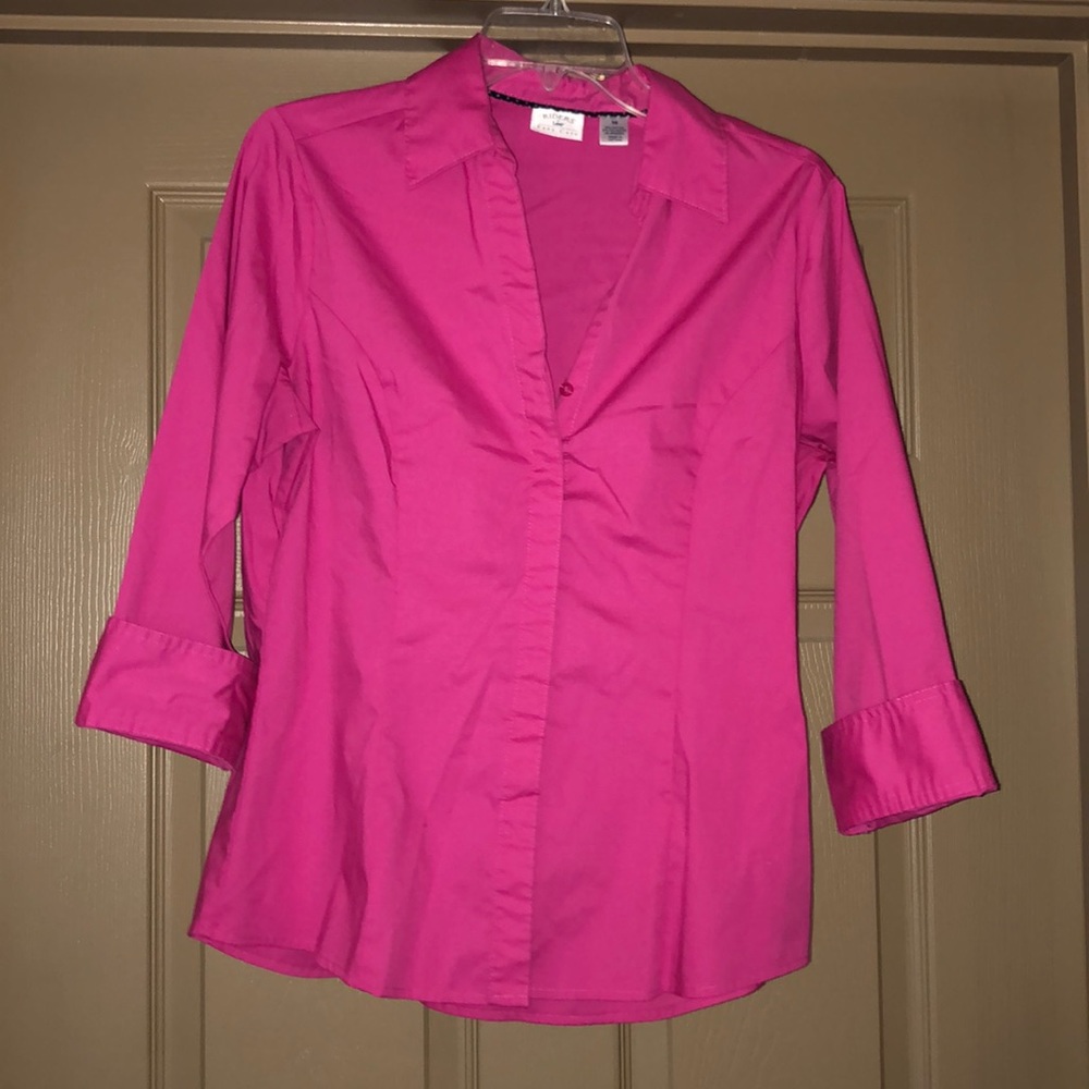 Pink button up